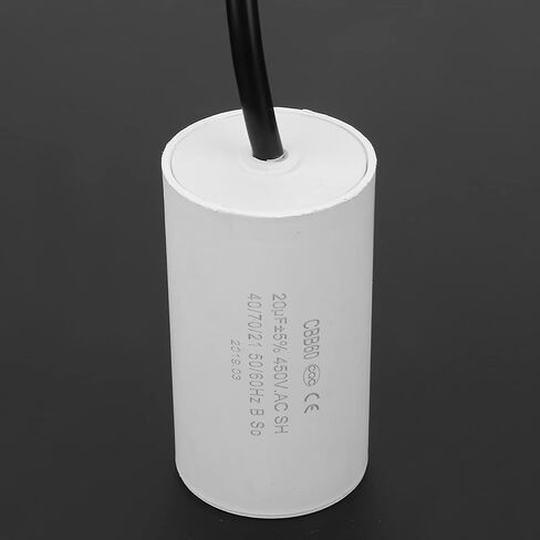 CBB60 Motor Starting Capacitor 450V 20uF Microfarad Capacitor with Wire Lead High Performance Small Size Easy Installation for Motor Equipment in Saudi Arabia