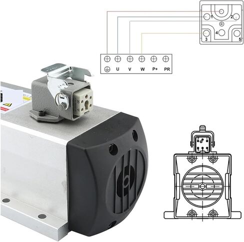 1.5kW ER11 محرك مغزل مبرد بالهواء مع شفة 220V 380V 24000 دورة في الدقيقة (1.5kw ER11 380V) in Saudi Arabia