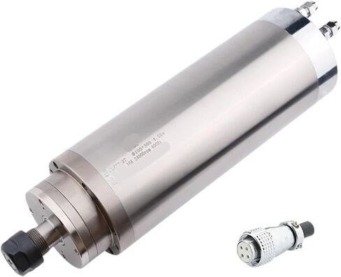 4.5KW ER20 water-cooled spindle, 4 bearings Φ100x300mm, 220v/380v CNC GDZ-27(2.2kw 220V) in Saudi Arabia