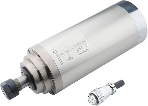 3KW محرك المغزل المبرد بالمياه ER20 Chuck 220V 380V GDZ-100-3.0 القطر 100 مم (3.0KW 220V) in Saudi Arabia
