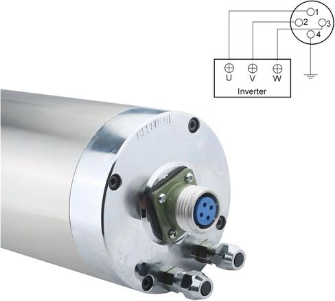 3KW محرك المغزل المبرد بالمياه ER20 Chuck 220V 380V GDZ-100-3.0 القطر 100 مم (3.0KW 220V) in Saudi Arabia