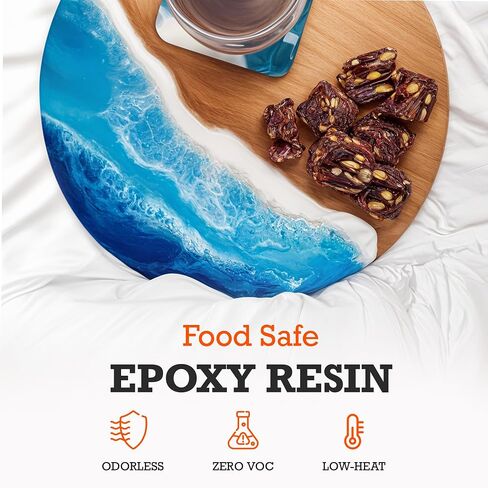 WiseBond Deep Pour Resin epoxy 3 Gallon Kit ، 2 "صب كائن سميك ، مصنوع في الولايات المتحدة ، لمعان مرتفع واضح ، خالي من الفقاعات ، علاج بطيء DIY 2: 1 ، طاولة النهر ، العفن ، الفن ، الخشب ، الأشعة فوق البنفسجية المقاومة in Saudi Arabia