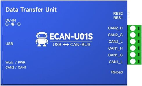 Can to USB Converter Bus Analyzer Can2.0 Debugger Can-Bus ثنائي الاتجاه ثنائي الاتجاه Cojxu Ecan-U01S التتابع المحمول in Saudi Arabia