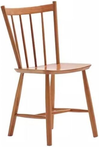 Office Chair Retro Solid Wood Kitchen Chair with Wide Round Backrest Dining Chair Office Chair with Curved Backrest and Solid Wood Legs Home Office Desk Chairs in Saudi Arabia