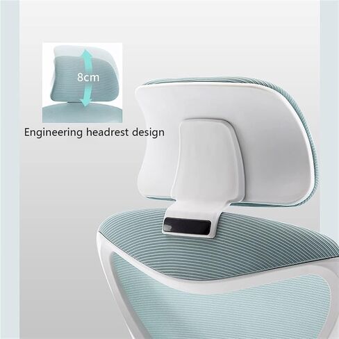 Office Chair Ergonomic Office Chair Swivel Chair Task Chair Desk Chair Lumbar Support, Breathable, Thick Seat Cushion and Adjustable Headrest Home Office Desk Chairs(Blue) in Saudi Arabia