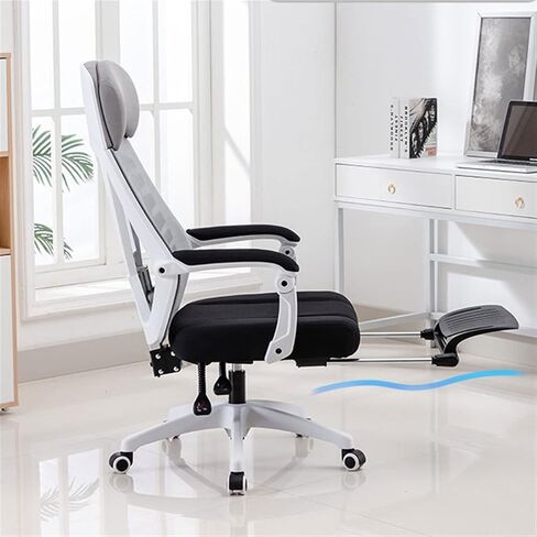 Office Chair Ergonomic Desk Chair, Swivel Chair PC Chair with Headrest and Arms, Height Adjustable, Comfortable Executive Chair with Footrest Home Office Desk Chairs(B) in Saudi Arabia