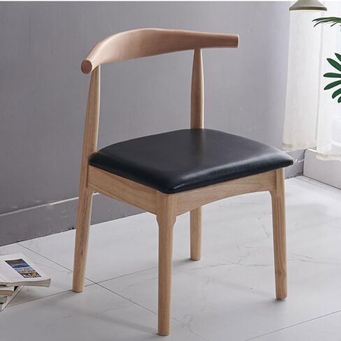 Office Chair Nordic Solid Wood Dining Chair, Home backrest Stool, Modern Minimalist Desk Chair, Office Conference Tea Table Chair Home Office Desk Chairs in Saudi Arabia