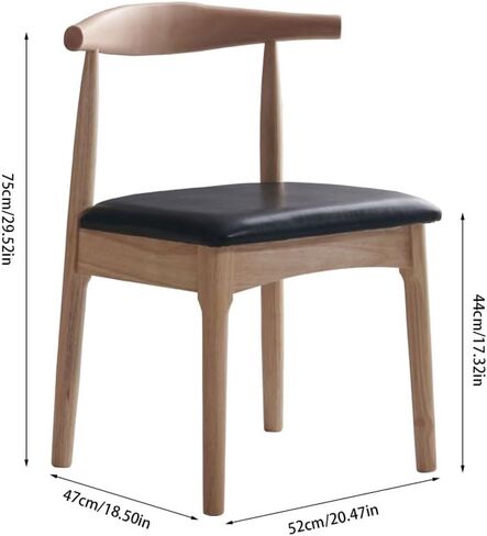 Office Chair Nordic Solid Wood Dining Chair, Home backrest Stool, Modern Minimalist Desk Chair, Office Conference Tea Table Chair Home Office Desk Chairs in Saudi Arabia