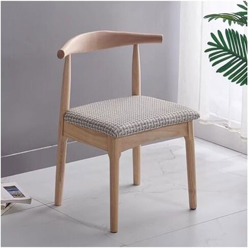 Office Chair Nordic Solid Wood Dining Chair, Home backrest Stool, Modern Minimalist Desk Chair, Office Conference Tea Table Chair Home Office Desk Chairs in Saudi Arabia