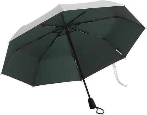 Coolibar UPF 50+ Unisex Sanya Compact Umbrella, Black, One Size, Matte Black Coating - Sun Protective in Saudi Arabia