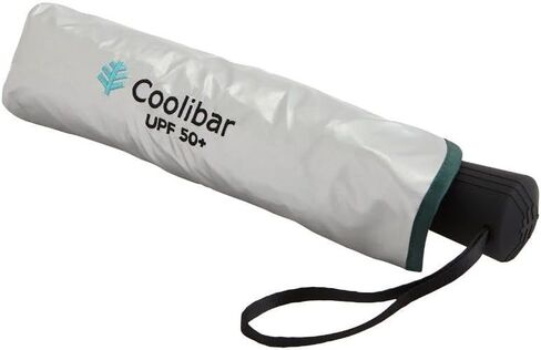 Coolibar UPF 50+ Unisex Sanya Compact Umbrella, Black, One Size, Matte Black Coating - Sun Protective in Saudi Arabia