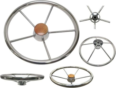 Pactrade Marine Boat Kayak 15 1/2 "Destroyer Style SS 304 STEERING WELL in Saudi Arabia