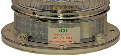S8LFM Clear White Whitly 2nm IP67 Solar LED Magnetic Matter Marine Dock Barge Safety Light 360 درجة in Saudi Arabia