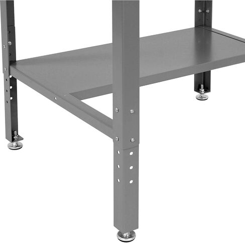 مكتب المتجر الصناعي العالمي المنحدر مع مقصورات حمامة ودرج قفل الأسطوانة ، 34-1/2 "W × 30" D x 38 "إلى 42-1/2" H ، معطف مسحوق رمادي ، التجميع مطلوب in Saudi Arabia