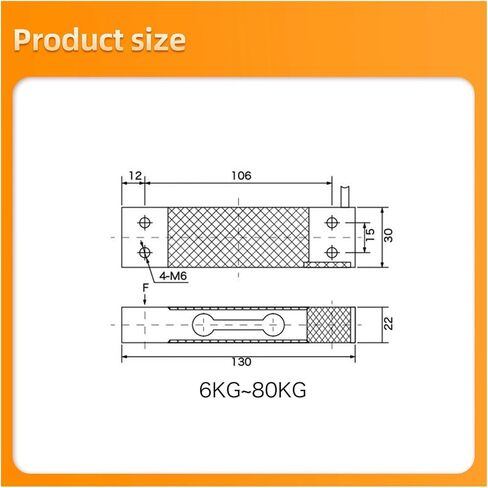 Load Cell Scale Sensor HX711 AD Module Weight Sensor Electronic Scale Beam Type Weight Sensor 6KG 10KG 20KG 40KG 80KG(Range 0-80KG) in Saudi Arabia