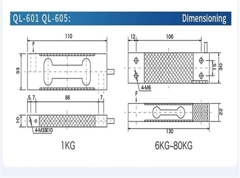 Load Cell Scale Sensor HX711 AD Module Weight Sensor Electronic Scale Beam Type Weight Sensor 6KG 10KG 20KG 40KG 80KG(Range 0-80KG) in Saudi Arabia