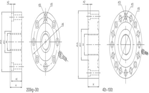 8 Hole Spoke Weighing Force Weight Pull Pressure Sensor Load Cell Scrane Scale Track Hopper Scale 200 500 800 KG 1 5 10 50 T(2T) in Saudi Arabia