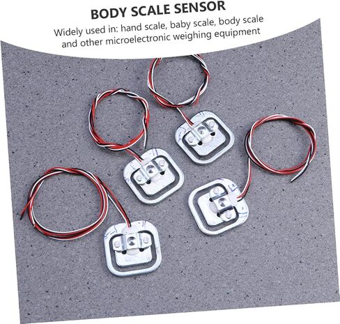 Amosfun 5Pcs Load Cell Replacement Weighing Sensor Half Bridge Sensors for Human Scale Easy Installation Capacity with Random Wire Color in Saudi Arabia