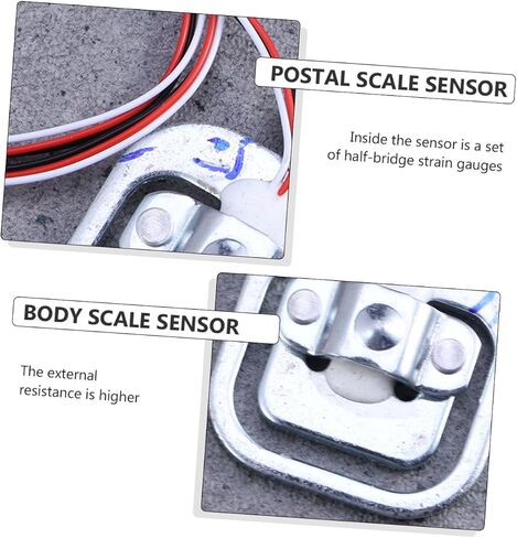 Amosfun 5Pcs Load Cell Replacement Weighing Sensor Half Bridge Sensors for Human Scale Easy Installation Capacity with Random Wire Color in Saudi Arabia