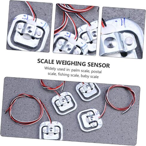 Amosfun 5Pcs Load Cell Replacement Weighing Sensor Half Bridge Sensors for Human Scale Easy Installation Capacity with Random Wire Color in Saudi Arabia