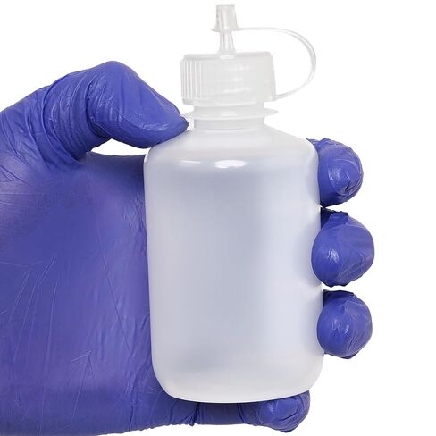 Eisco - 12 Pack 125ml LDPE إسقاط زجاجات تصميم اليورو مع أغطية المسمار و Sropper Spouts للمختبر أو الفصل الدراسي أو استخدام المنزل in Saudi Arabia
