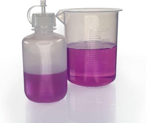 EISCO - LDPE إسقاط زجاجة يورو تصميم 125 مل - توزيع دقة التحكم في انخفاض السوائل - للاستخدام في الفصول الدراسية والتطبيقات الصناعية in Saudi Arabia