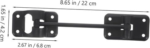 RV Door Catch حامل بلاستيكي متين مع مسامير لتثبيت آمن لدخول RV وأبواب المقطورة مزلاج موثوق للاستخدام الأسود in Kuwait