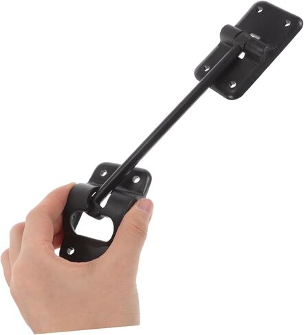 RV Door Catch حامل بلاستيكي متين مع مسامير لتثبيت آمن لدخول RV وأبواب المقطورة مزلاج موثوق للاستخدام الأسود in Kuwait