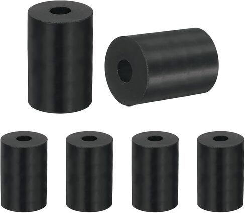 UXCELL 6 PCS متعددة الأغراض فاصل المطاط ، 0.4 "OD X 1.6" ID x 2 "سمك العزل المضاد للهواء البطانات المطاطية الغسالات الغسالات لملحقات القوارب للسيارات المنزلية (أسود) in Saudi Arabia
