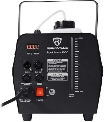 Rockville Bundle: (1) ROCKHAZE 1000 CFM DMX Hazer Machine Water Based DJ/Club Haze+2 Remotes Bundle with (1) BAG1200 Waterproof Travel Bag For Fog/Haze Machine (2 Items) in Saudi Arabia