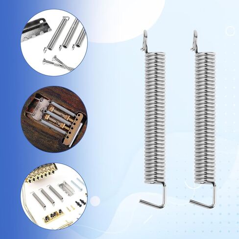 6 Packs Electric Guitar Tremolo Bridge Springs Electric Guitars Parts Noiseless Tremolo Springs Vintage Tension Spring Stainless Steel Guitar Spring Instruments Accessories Replacement Parts (Silver) in Saudi Arabia