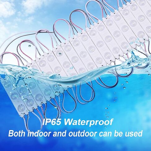 أضواء واجهات المتجر 100PCS وحدة LED LED الضوء الأحمر للعلامات 1.2W 12V DC 2835 SMD 3 نافذة LED مضادة للماء لدكنة علامة الإعلان (الأحمر ، لا يتم تضمين إمدادات الطاقة) in Saudi Arabia