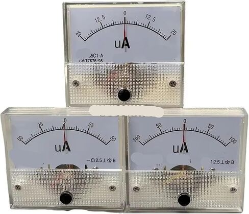 85C1 ثنائي الاتجاه أمبيرميتر إيجابي وسلبي microamperes 64mm*56mm (-500UA إلى 500UA) in Saudi Arabia