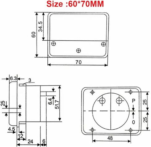 DH670 1A-500A Analog Current Panel Meter(500A) in Kuwait