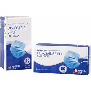 DAYCON Disposable 3-PLY Face Mask, One size Fits Most in Saudi Arabia