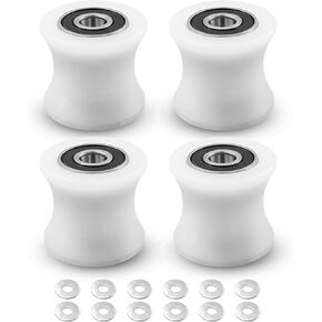 Total Trainer Rollers Wheels Set of 4 Fit for Models DLX DLX II DLX III Adv DLX Pilates Pilates Pro 2500 3000 4000 570 2000, White in Saudi Arabia