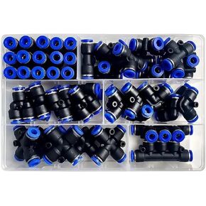 51 PCs Boxed PU-6/PE-6/PZA-6/PY-6/PV-6/PG-6/PK-6 Pneumatic Connectors Kit 6mm Outer Diameter of the Hose Pipe Tube Air in Saudi Arabia
