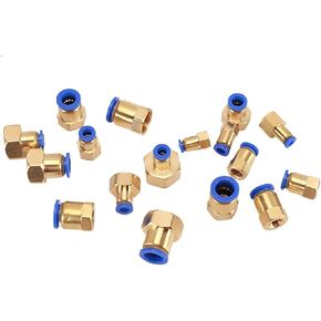 PCF 4mm-12mm Pneumatic Fitting Thread 1/8'' 1/4'' 3/8'' 1/2'' air Thread Female Straight Air Fitting Connector Tube Push in,PCF6(PCF12-01) in Saudi Arabia