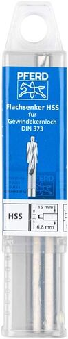 Pferd HSS Flat Contersink مع دبابيس التوجيه ، قطرها 8.0 مم ، قطر العمود 5 مم ، DIN 373 ، 25203115 ، للثقوب الأساسية الخيوط. in Kuwait
