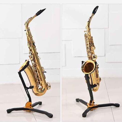 Saxophone Stand,Adjustable Tripod,Foldable Telescopic Display Bracket,for Alto/Tenor Saxophone/Soprano Saxophone,Easy to Install in Saudi Arabia