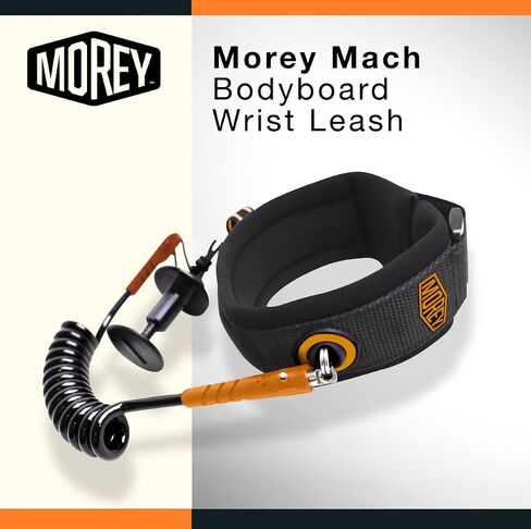 Morey Mach Wrist Bodyboard Leash | Double Bearing | Quick Release | 7MM Cord | 20CM Neoprene Cuff in Saudi Arabia