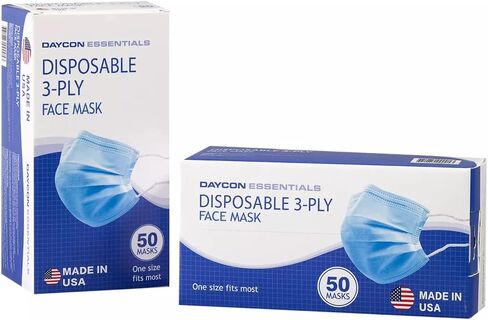DAYCON Disposable 3-PLY Face Mask, One size Fits Most in Saudi Arabia