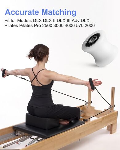 إجمالي عجلات بكرات المدربين من 4 ملائمة للنماذج DLX DLX II DLX III ADV DLX PILATES PILATES PRO 2500 3000 4000 570 2000 ، WHITE in Saudi Arabia