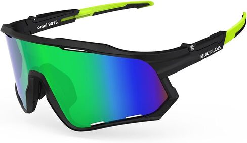 BUCKLOS Polarized Cycling Sunglasses for Men Women UV400 Protection,TR90 Bike Safety Glasses for Running Sports Baseball in Saudi Arabia