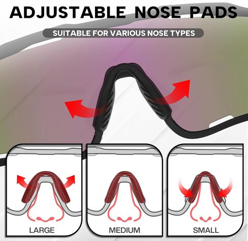 BUCKLOS Polarized Cycling Sunglasses for Men Women UV400 Protection,TR90 Bike Safety Glasses for Running Sports Baseball in Saudi Arabia