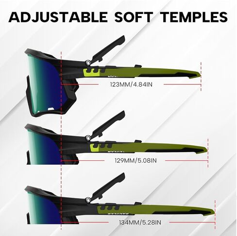 BUCKLOS Polarized Cycling Sunglasses for Men Women UV400 Protection,TR90 Bike Safety Glasses for Running Sports Baseball in Saudi Arabia