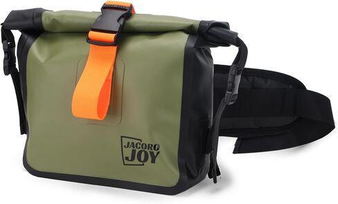 Waterproof Fanny Pack, Floating Dry Bag Pouch with Adjustable Waist Strap Large Capacity, Waterproof Waist Bag for Kayaking Boating Fishing Cycling Beach (Green) in Saudi Arabia