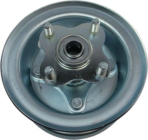 5" Wheel, Steel, Assembly With 5/8" BB Flanged Hub With Bolts, 4 1/4" Wide in Saudi Arabia