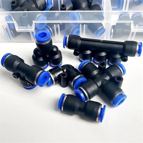 51 PCs Boxed PU-6/PE-6/PZA-6/PY-6/PV-6/PG-6/PK-6 Pneumatic Connectors Kit 6mm Outer Diameter of the Hose Pipe Tube Air in Saudi Arabia