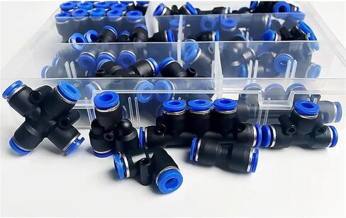 51 PCs Boxed PU-6/PE-6/PZA-6/PY-6/PV-6/PG-6/PK-6 Pneumatic Connectors Kit 6mm Outer Diameter of the Hose Pipe Tube Air in Saudi Arabia